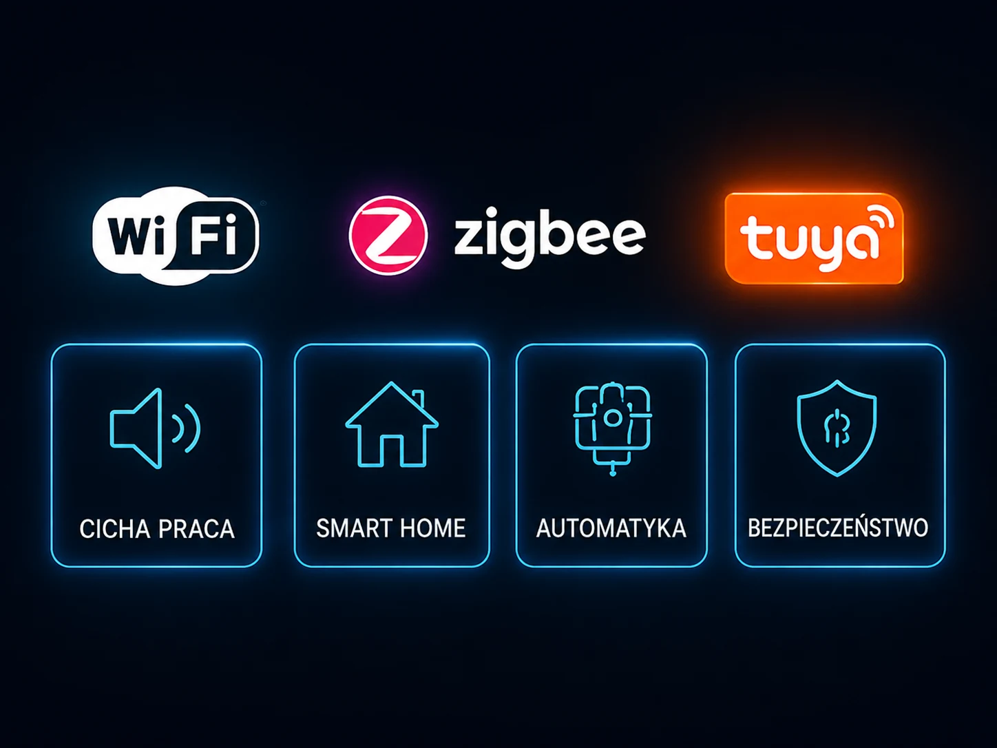 Karnisze elektryczne Wi-Fi Zigbee i smart home Warszawa