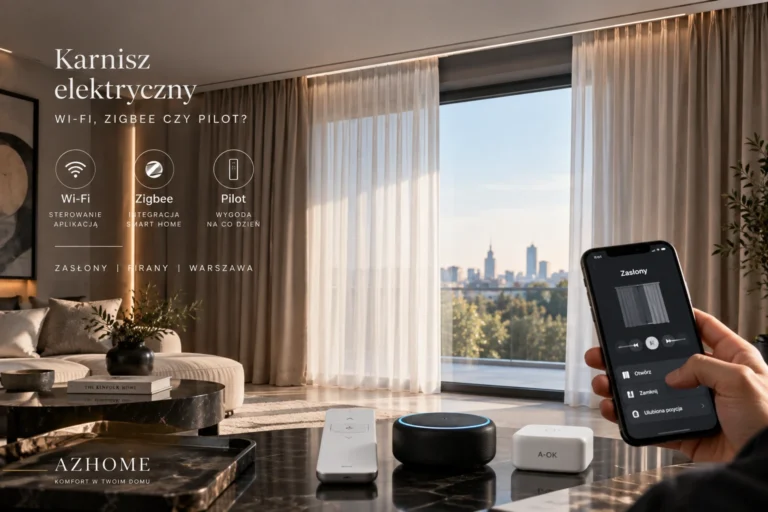 Karnisz elektryczny Wi‑Fi, Zigbee czy pilot?
