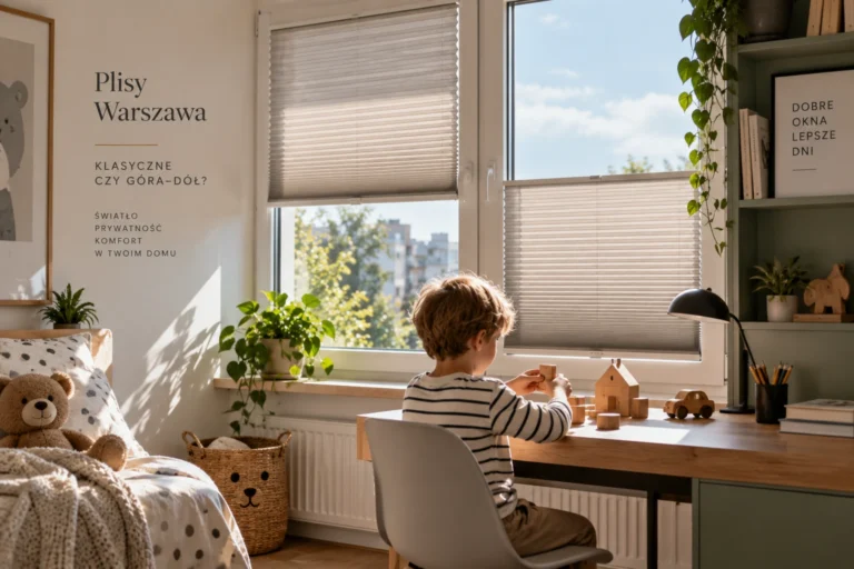 Plisy Warszawa — klasyczne czy góra–dół?