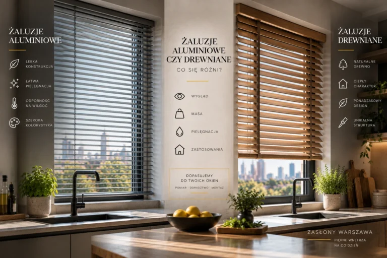 Żaluzje aluminiowe czy drewniane . Co się różni?